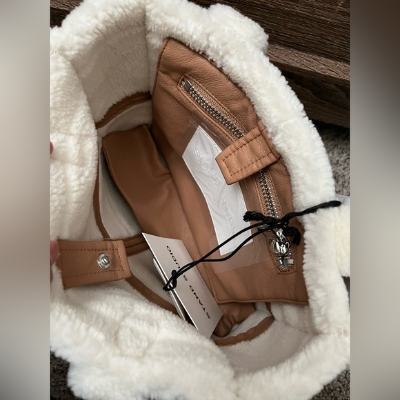 NWT Stand Studio Tan Mini Liz Tote - Picture 2 of 7